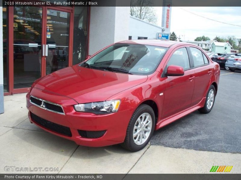 Rally Red Metallic / Black 2010 Mitsubishi Lancer ES