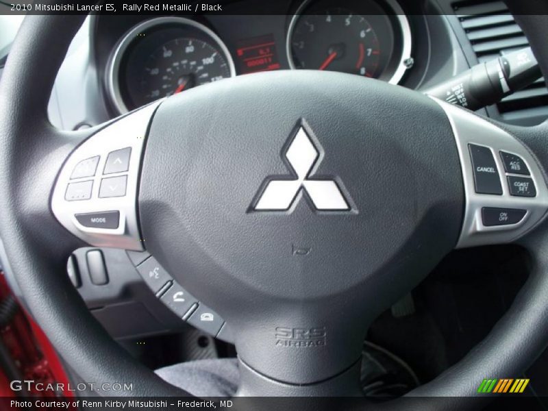 Rally Red Metallic / Black 2010 Mitsubishi Lancer ES