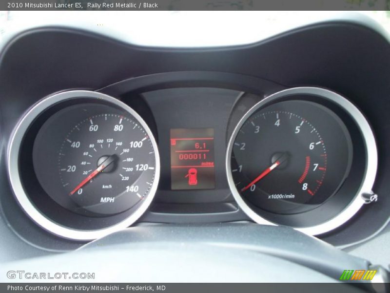 Rally Red Metallic / Black 2010 Mitsubishi Lancer ES