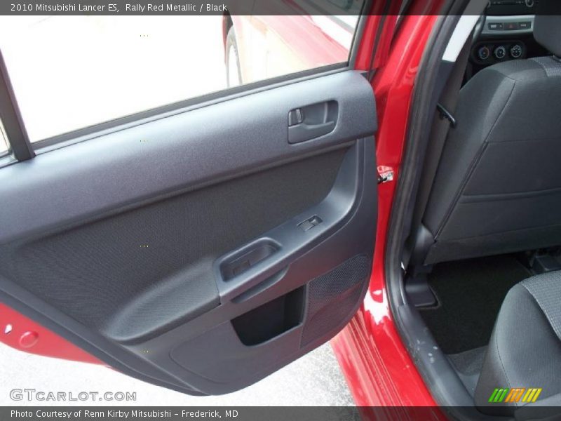 Rally Red Metallic / Black 2010 Mitsubishi Lancer ES