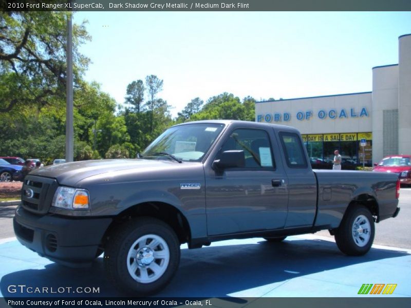 Dark Shadow Grey Metallic / Medium Dark Flint 2010 Ford Ranger XL SuperCab