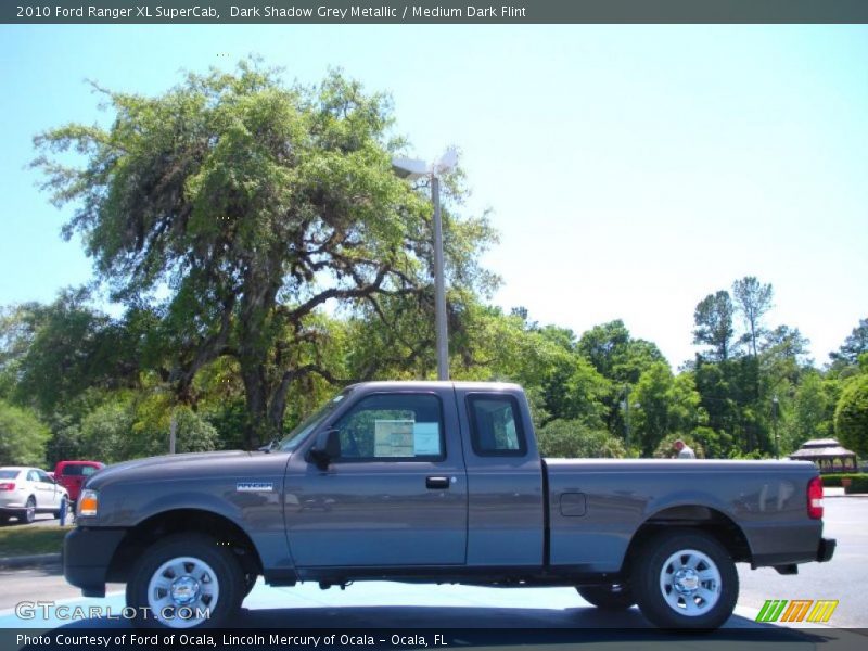 Dark Shadow Grey Metallic / Medium Dark Flint 2010 Ford Ranger XL SuperCab