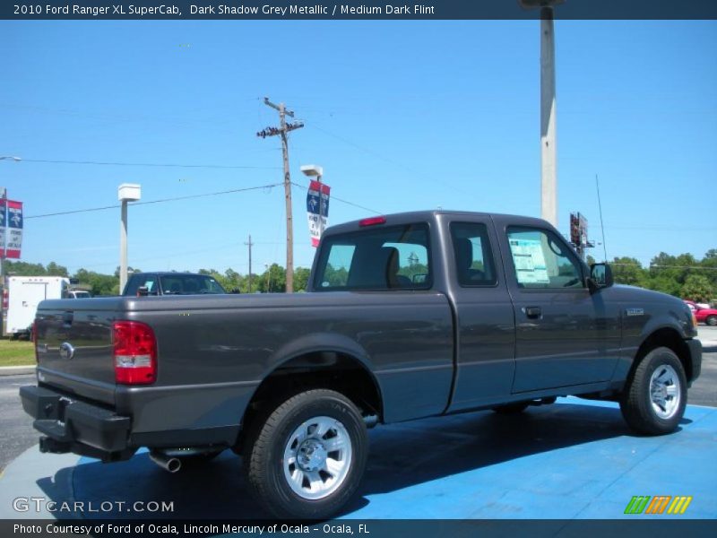 Dark Shadow Grey Metallic / Medium Dark Flint 2010 Ford Ranger XL SuperCab