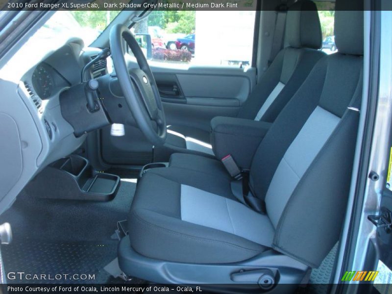 Dark Shadow Grey Metallic / Medium Dark Flint 2010 Ford Ranger XL SuperCab