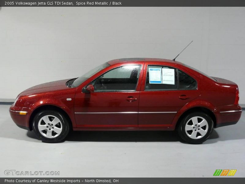 Spice Red Metallic / Black 2005 Volkswagen Jetta GLS TDI Sedan