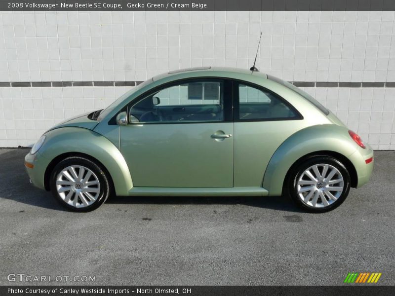 Gecko Green / Cream Beige 2008 Volkswagen New Beetle SE Coupe