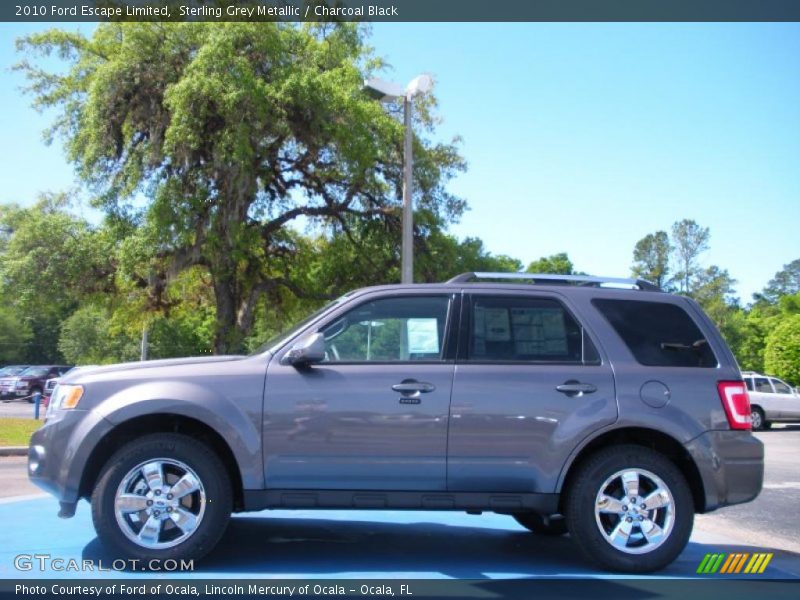 Sterling Grey Metallic / Charcoal Black 2010 Ford Escape Limited