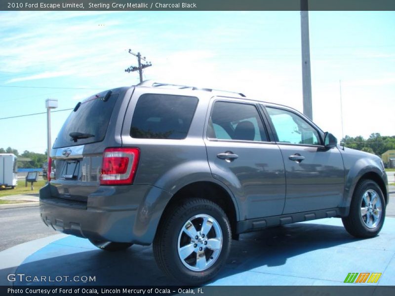 Sterling Grey Metallic / Charcoal Black 2010 Ford Escape Limited