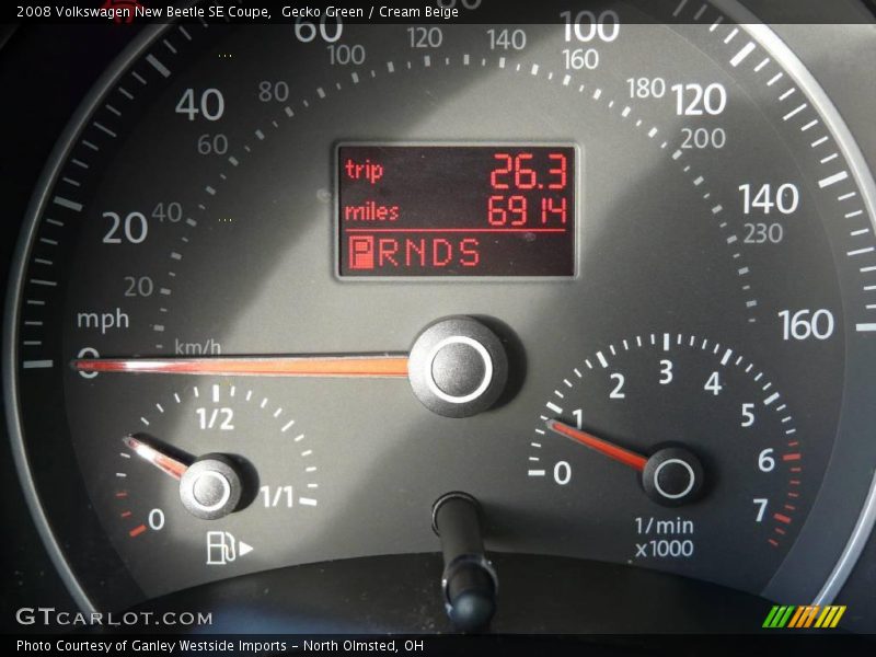 Gecko Green / Cream Beige 2008 Volkswagen New Beetle SE Coupe