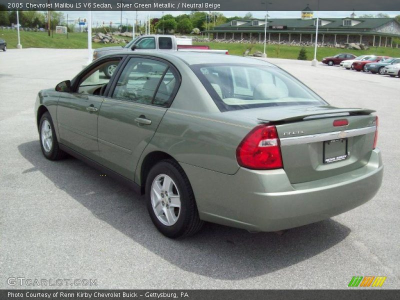 Silver Green Metallic / Neutral Beige 2005 Chevrolet Malibu LS V6 Sedan