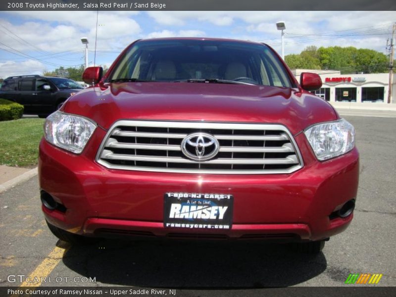 Salsa Red Pearl / Sand Beige 2008 Toyota Highlander