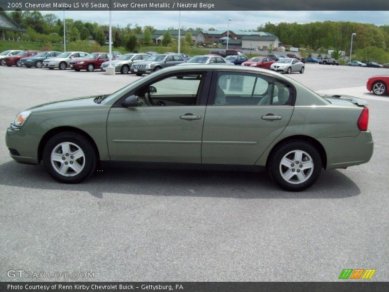Silver Green Metallic / Neutral Beige 2005 Chevrolet Malibu LS V6 Sedan
