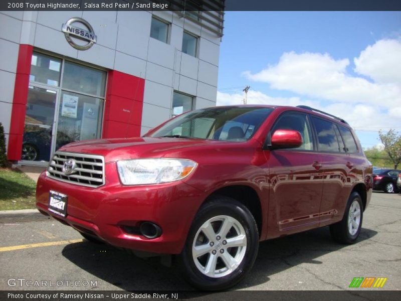 Salsa Red Pearl / Sand Beige 2008 Toyota Highlander
