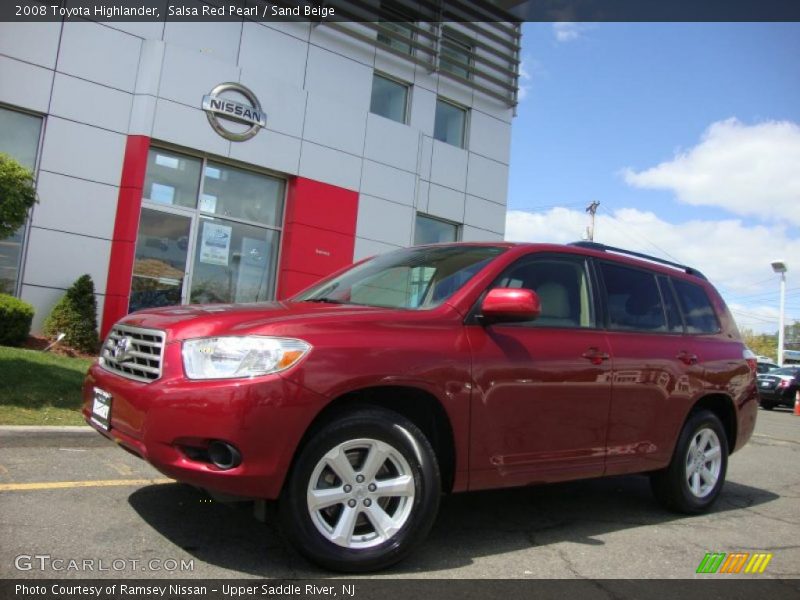 Salsa Red Pearl / Sand Beige 2008 Toyota Highlander