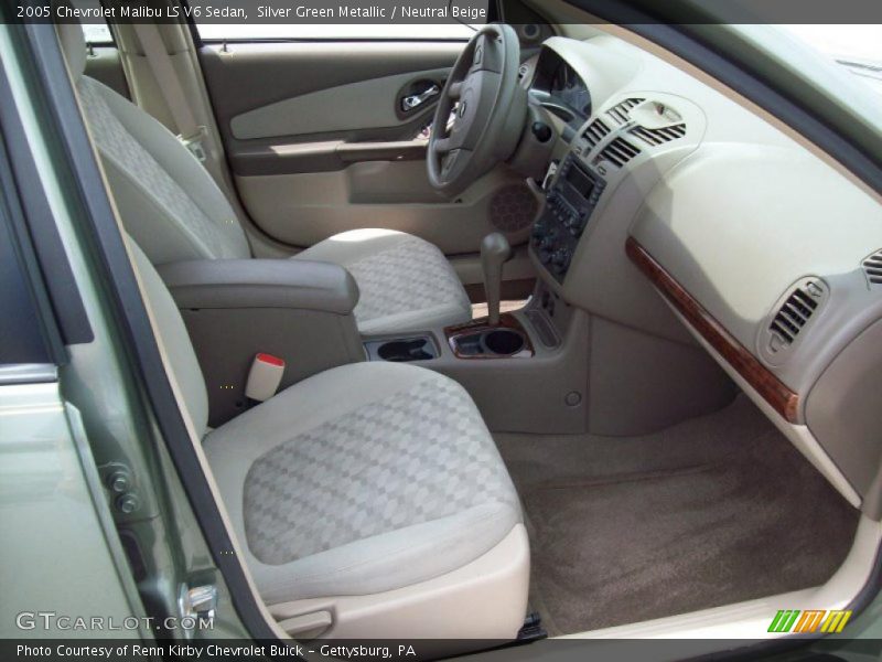 Silver Green Metallic / Neutral Beige 2005 Chevrolet Malibu LS V6 Sedan
