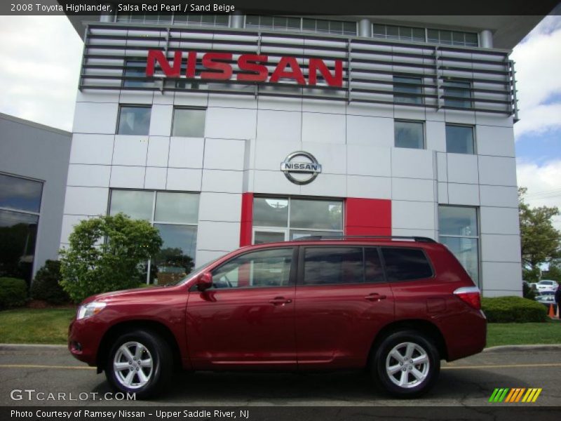 Salsa Red Pearl / Sand Beige 2008 Toyota Highlander