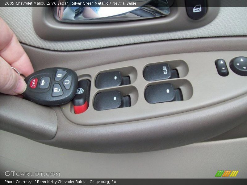 Silver Green Metallic / Neutral Beige 2005 Chevrolet Malibu LS V6 Sedan