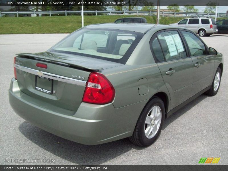 Silver Green Metallic / Neutral Beige 2005 Chevrolet Malibu LS V6 Sedan