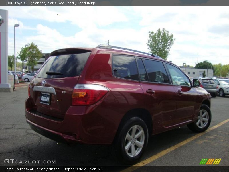 Salsa Red Pearl / Sand Beige 2008 Toyota Highlander