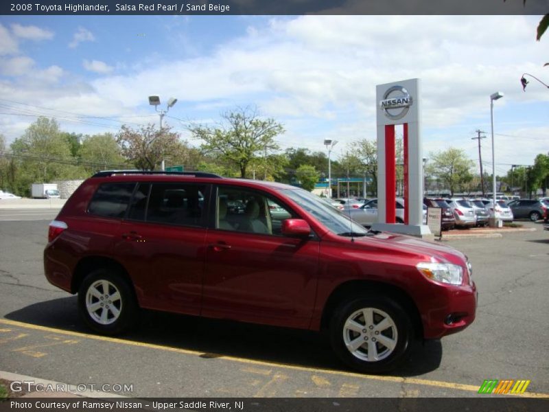 Salsa Red Pearl / Sand Beige 2008 Toyota Highlander