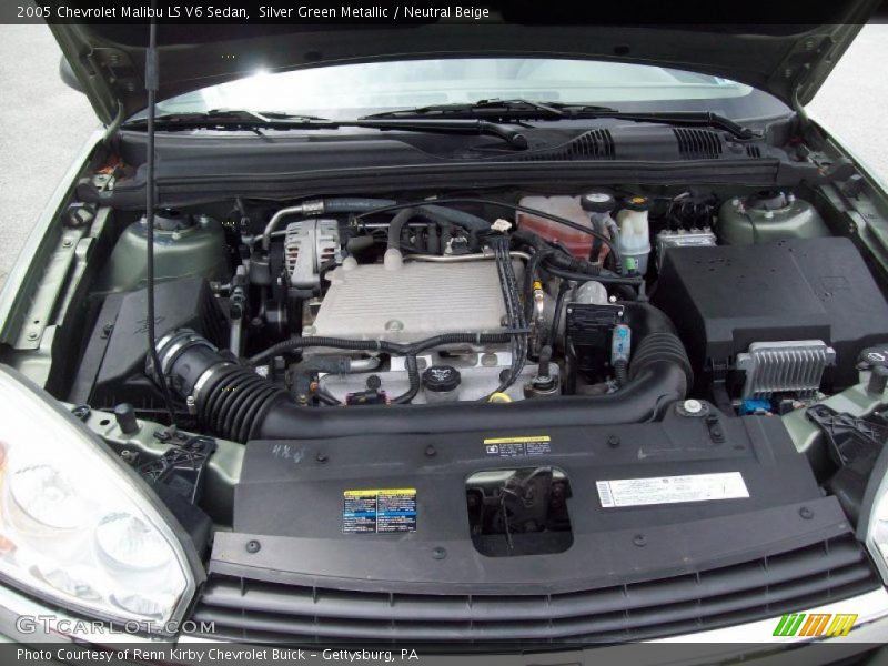 Silver Green Metallic / Neutral Beige 2005 Chevrolet Malibu LS V6 Sedan