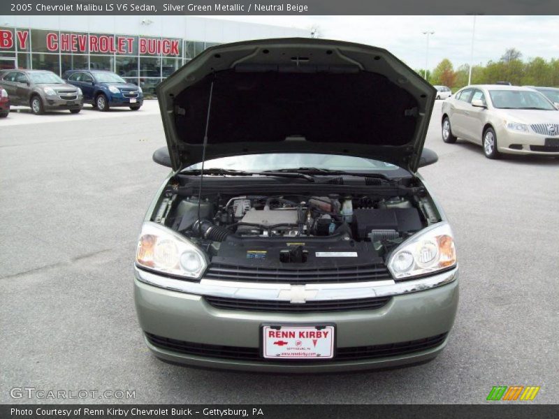 Silver Green Metallic / Neutral Beige 2005 Chevrolet Malibu LS V6 Sedan