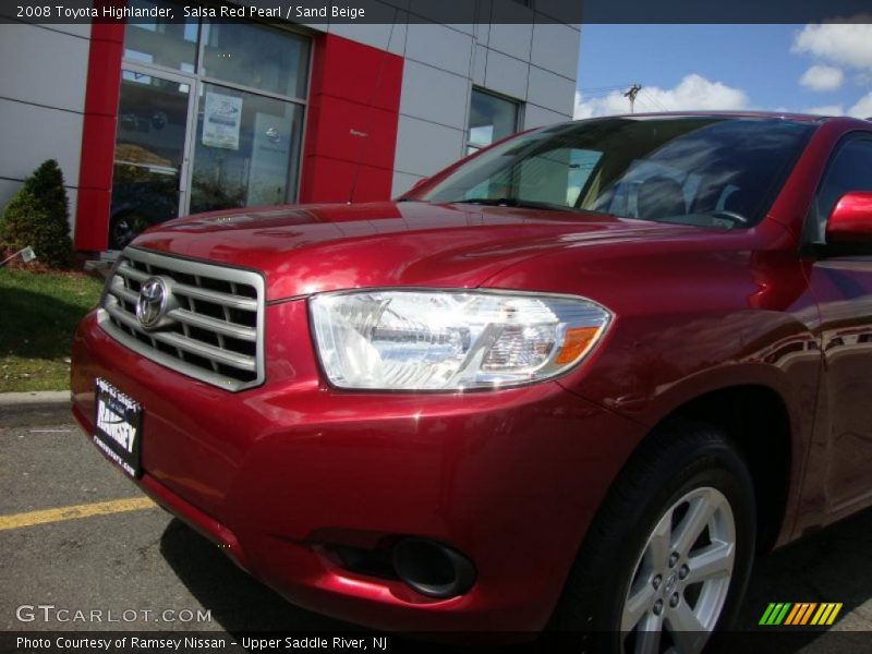 Salsa Red Pearl / Sand Beige 2008 Toyota Highlander