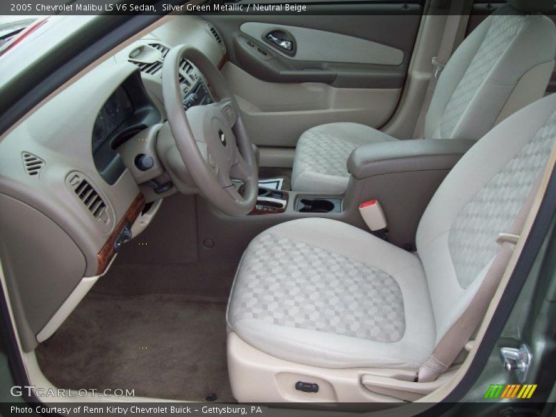 Silver Green Metallic / Neutral Beige 2005 Chevrolet Malibu LS V6 Sedan