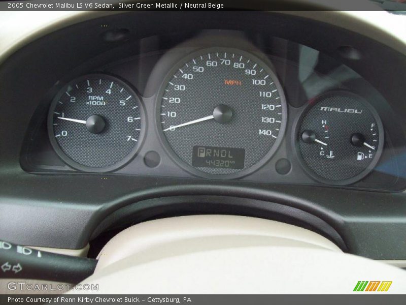 Silver Green Metallic / Neutral Beige 2005 Chevrolet Malibu LS V6 Sedan