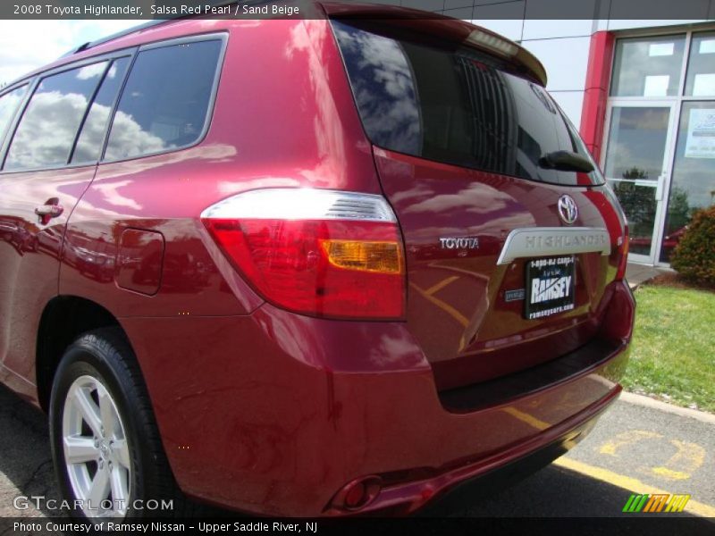 Salsa Red Pearl / Sand Beige 2008 Toyota Highlander