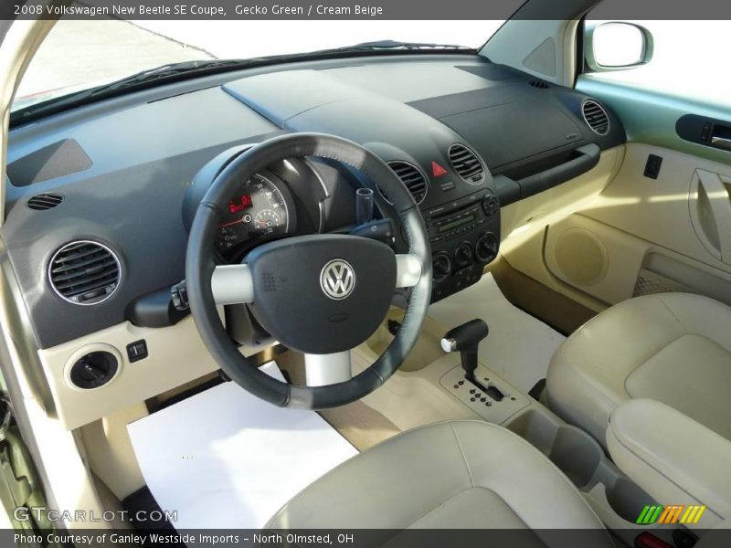 Gecko Green / Cream Beige 2008 Volkswagen New Beetle SE Coupe