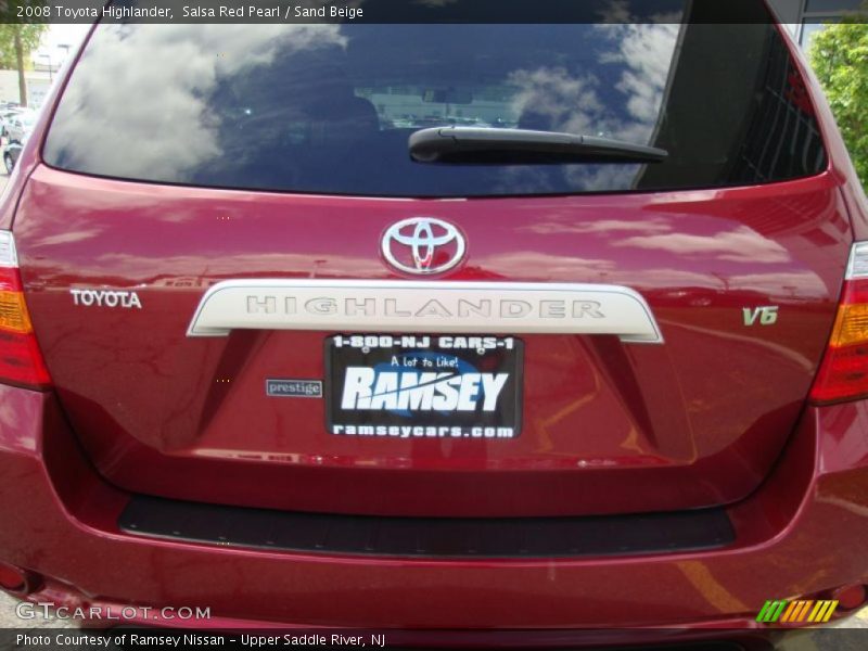 Salsa Red Pearl / Sand Beige 2008 Toyota Highlander
