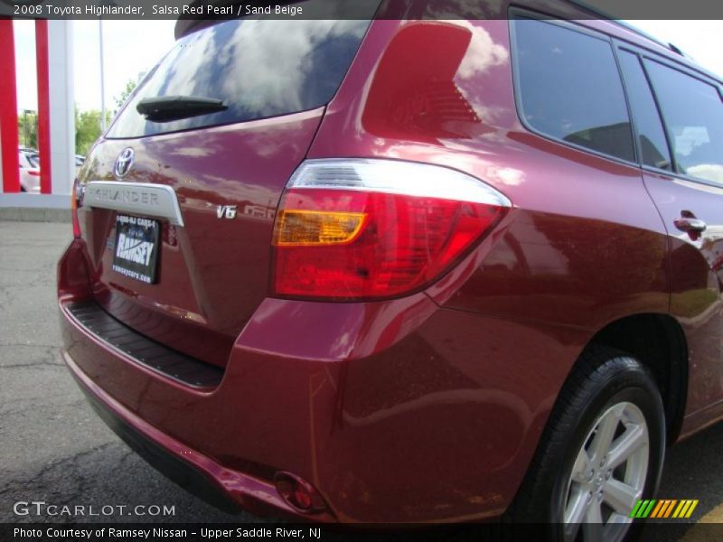 Salsa Red Pearl / Sand Beige 2008 Toyota Highlander