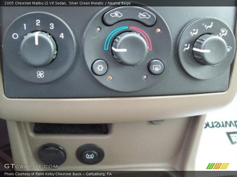Silver Green Metallic / Neutral Beige 2005 Chevrolet Malibu LS V6 Sedan