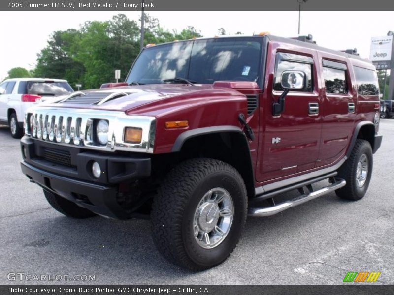 Red Metallic / Ebony Black 2005 Hummer H2 SUV