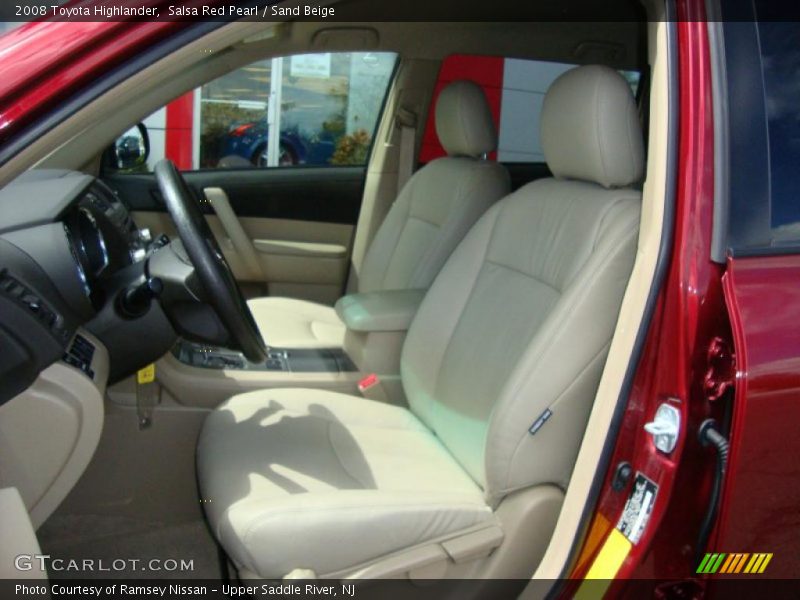 Salsa Red Pearl / Sand Beige 2008 Toyota Highlander
