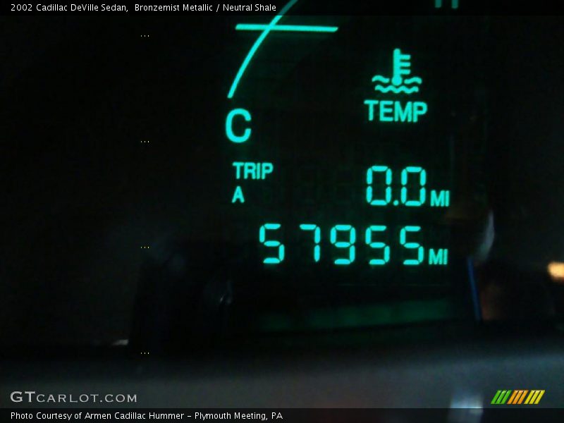 Bronzemist Metallic / Neutral Shale 2002 Cadillac DeVille Sedan