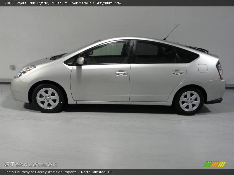 Millenium Silver Metallic / Gray/Burgundy 2005 Toyota Prius Hybrid