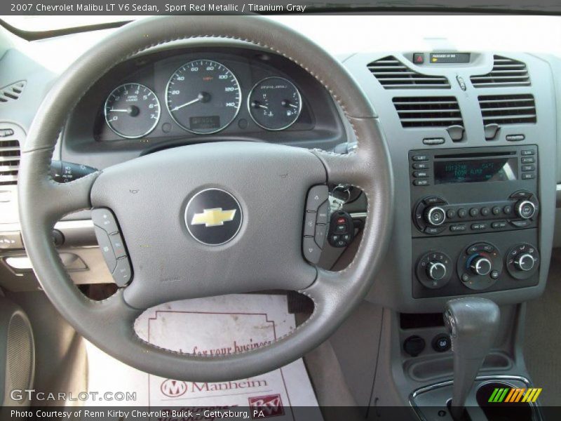 Sport Red Metallic / Titanium Gray 2007 Chevrolet Malibu LT V6 Sedan