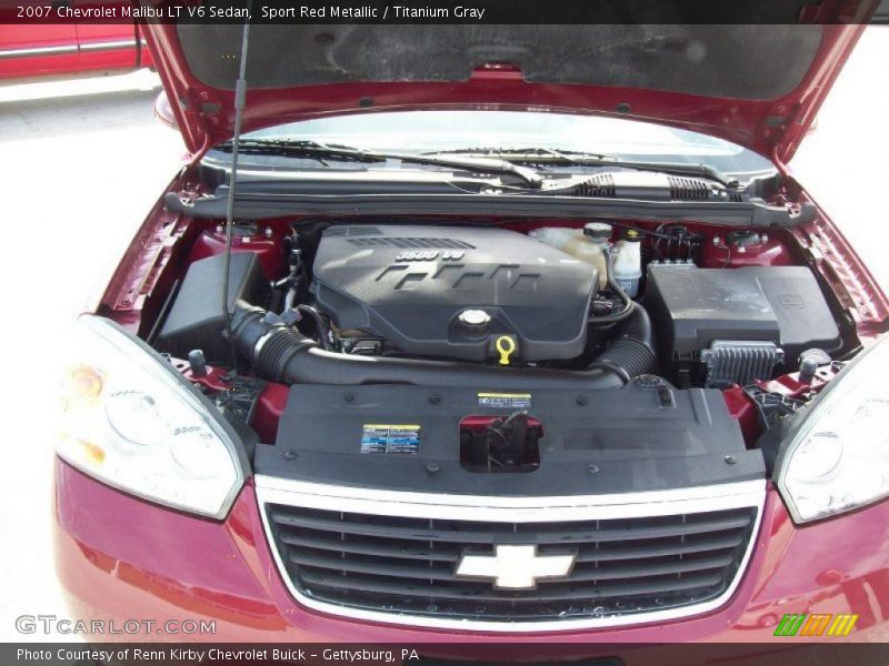 Sport Red Metallic / Titanium Gray 2007 Chevrolet Malibu LT V6 Sedan