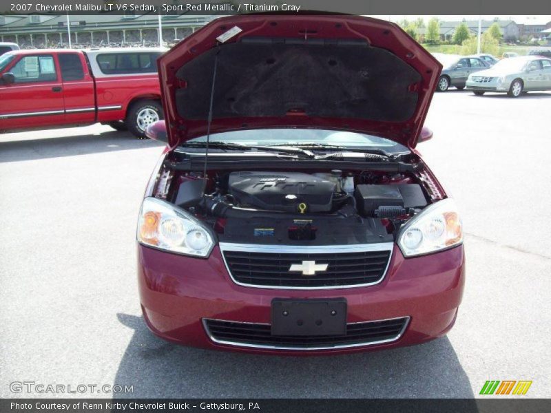 Sport Red Metallic / Titanium Gray 2007 Chevrolet Malibu LT V6 Sedan