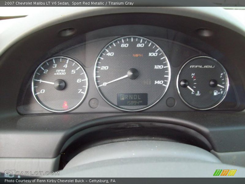 Sport Red Metallic / Titanium Gray 2007 Chevrolet Malibu LT V6 Sedan