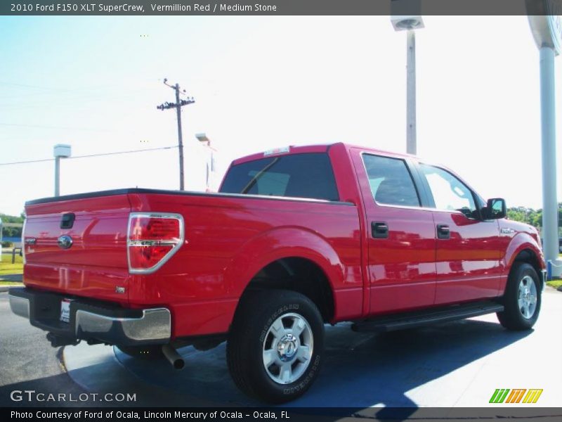 Vermillion Red / Medium Stone 2010 Ford F150 XLT SuperCrew