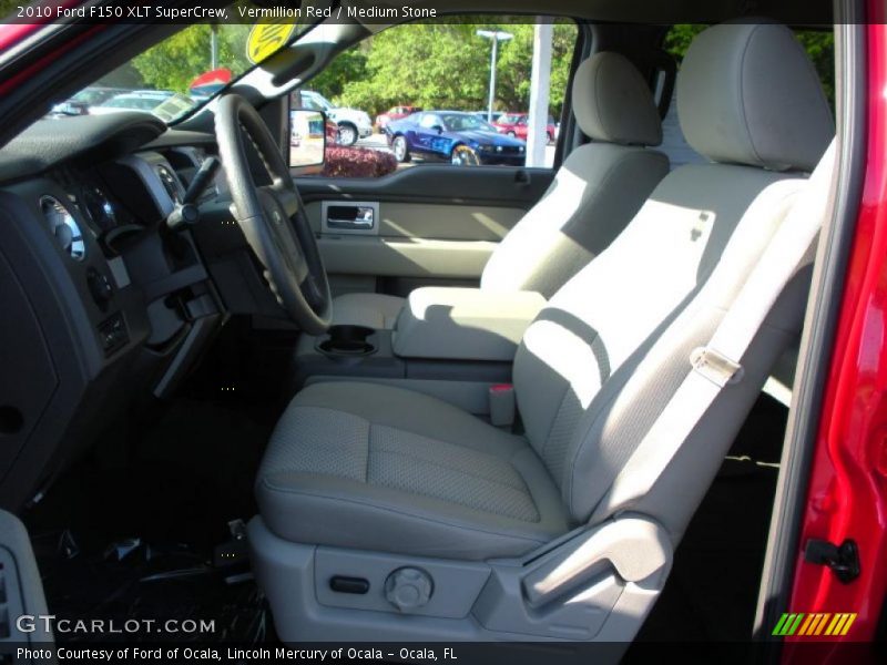 Vermillion Red / Medium Stone 2010 Ford F150 XLT SuperCrew