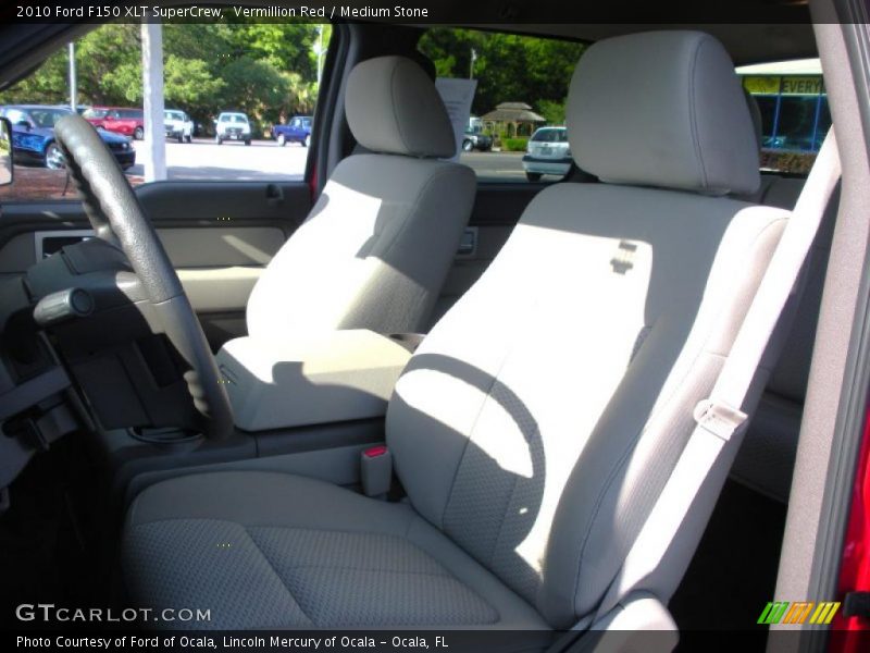 Vermillion Red / Medium Stone 2010 Ford F150 XLT SuperCrew