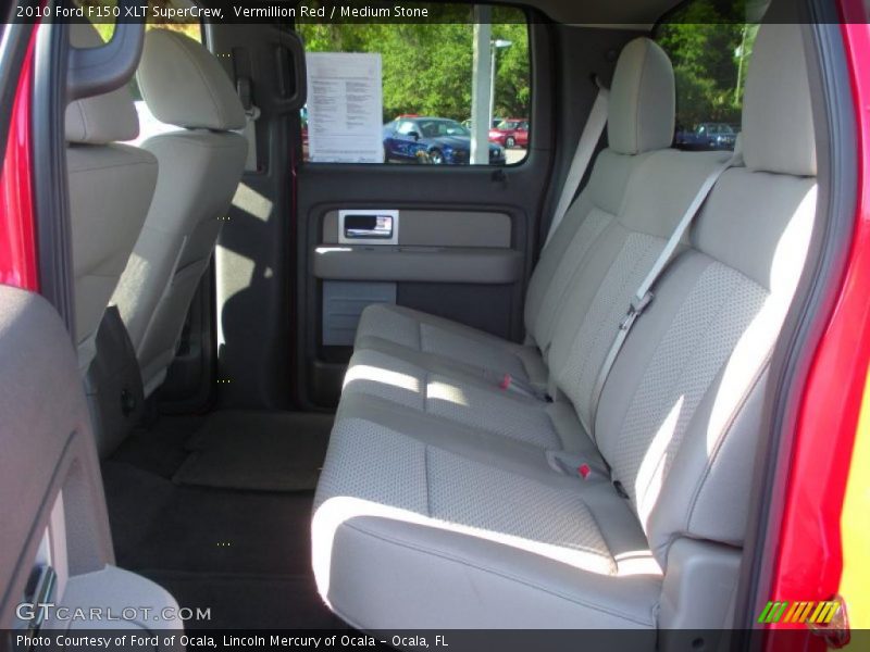 Vermillion Red / Medium Stone 2010 Ford F150 XLT SuperCrew