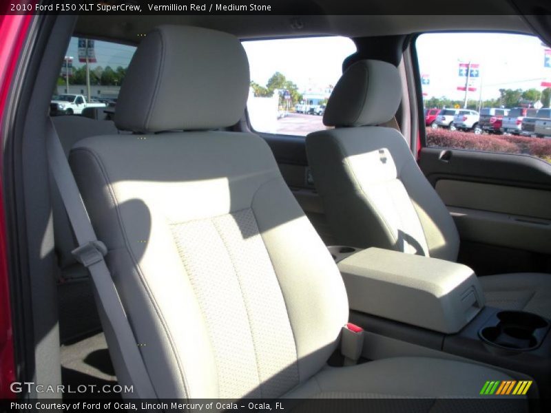 Vermillion Red / Medium Stone 2010 Ford F150 XLT SuperCrew