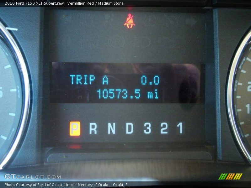 Vermillion Red / Medium Stone 2010 Ford F150 XLT SuperCrew
