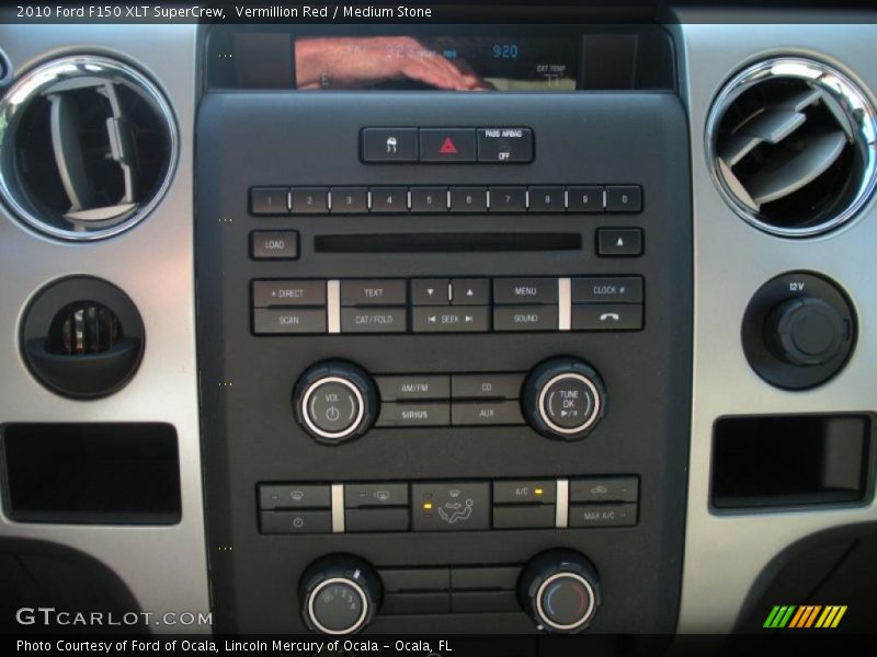 Vermillion Red / Medium Stone 2010 Ford F150 XLT SuperCrew