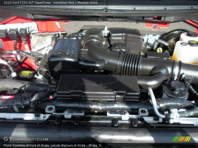 Vermillion Red / Medium Stone 2010 Ford F150 XLT SuperCrew